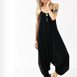 Silence + Noise Oversized Black Jumpsuit UO